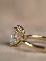 Radiant Cut Minimalist Ring | Hidden Halo Design | Modern Solitaire | Lab-Grown Diamond - Image 5