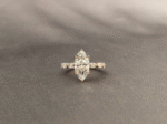 Marquise Cut Lab Diamond Full Eternity Ring | Geometric Flair | 14K Gold | Architectural Design