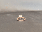 Asscher Cut Lab Diamond Half Paved Ring | Mixed Cuts | 18K Gold | Architectural Elegance - Image 4