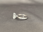Princess Cut Lab Diamond Solitaire Ring | 4-Prong Setting | Plain Band | 14K Gold | Timeless Simplicity - Image 2