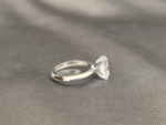 Princess Cut Lab Diamond Solitaire Ring | 4-Prong Setting | Plain Band | 14K Gold | Timeless Simplicity - Image 4