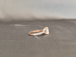 Asscher Cut Lab Diamond Half Paved Ring | Mixed Cuts | 18K Gold | Architectural Elegance - Image 5