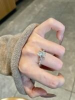3-Carat Lab-Grown Oval Diamond Ring: D Color, VS1 Clarity in 14K Gold - Image 2