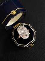 7.7-Carat Lab-Grown Oval Diamond Ring: E Color, VVS2 Clarity in 18K Gold