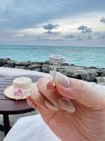 5-Carat Lab-Grown Oval Diamond Ring: E Color, VS1 Clarity in 18K White Gold - Image 3
