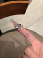 10-Carat Lab-Grown Oval Diamond Ring: E Color, VVS2 Clarity in 18K Gold - Image 2