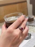 3-Carat Lab-Grown Ruby Ring: Vivid Red in 14K Gold - Image 2