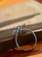 1.22-Carat Paraiba Tourmaline Ring: VVS2 Clarity in 14K White Gold - Image 2