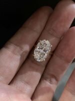 7.7-Carat Lab-Grown Oval Diamond Ring: E Color, VVS2 Clarity in 18K Gold - Image 3