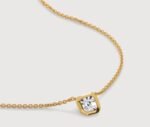 Lab grown diamond necklace + Lab grown diamond earrings - Image 2
