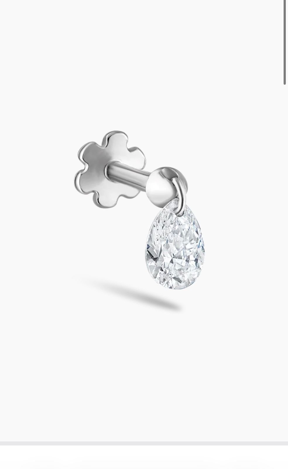 7958ac6bec9c3ca098397f4a1ed58a95 Pear-Shaped Lab Diamond Stud Earrings - Image 1