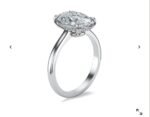 4.04 carat platinum-set oval-cut lab-grown diamond ring - Image 2