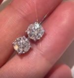 Lab-grown diamond earrings