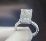 8.38-Carat Emerald Lab Diamond Ring