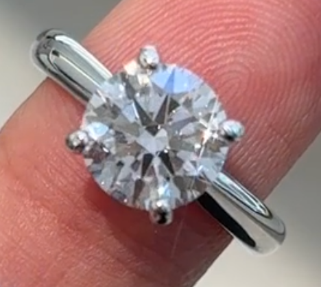 screenshot_20260120_220026 2 carat lab diamond round cut ring - Image 1