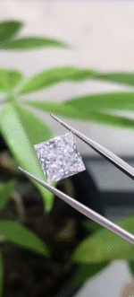 2-carat princess cut lab-grown diamond