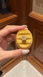 SQUARE CUSHION MODIFIE DIAMOND RING