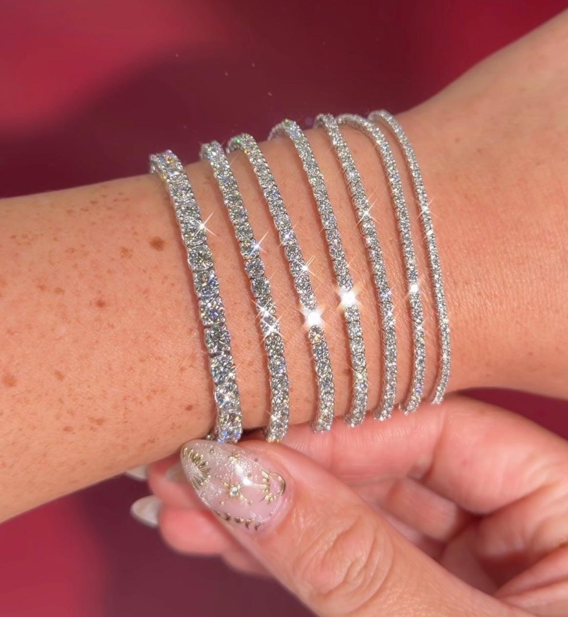 IMG_9535 Tennis bracelet and earrings - Image 1