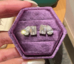 Lab-grown diamond ring and earrings - Image 2