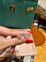 Lab-grown diamond earrings and rings - Image 2