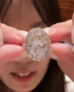 Lab-grown diamond rings and earrings