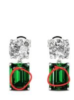 Lab-grown diamond earrings and ring - Image 2