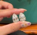 Lab-grown diamond earrings
