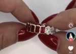 Laboratory-grown diamond ring