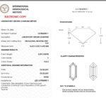 Laboratory-grown diamond ring