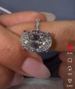 Lab-grown diamond ring