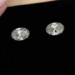 Lab diamond earrings