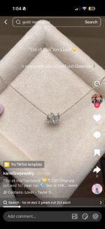 Laboratory diamond necklace