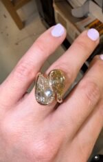Laboratory diamond ring