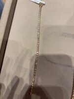 Laboratory-grown diamond tennis bracelet