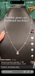 Laboratory diamond necklace