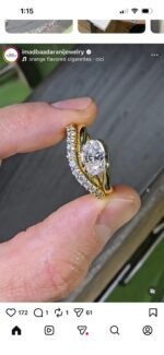 Laboratory diamond ring