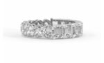 Laboratory-grown diamond rings and earrings