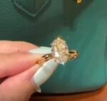 Lab-grown diamond ring