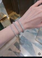 lab grown diamond Tennis necklace and bracelet set - Image 2