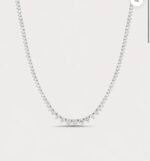 Laboratory diamond necklace and bracelet