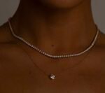 Lab-grown diamond necklace