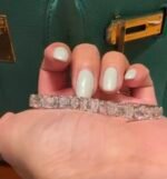 Lab-grown diamond necklace