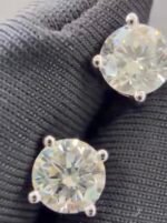 Lab-grown diamond earrings