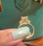 Lab-grown diamond ring