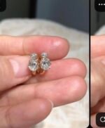 Lab-grown diamond earrings
