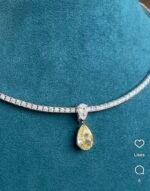 lab grown diamond Tennis necklace and bracelet set