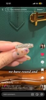 Laboratory diamond ring and earrings