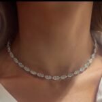 lab grown diamond Tennis necklace