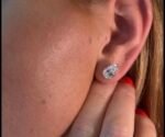 Lab-grown diamond earrings