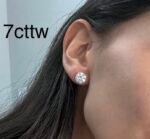 Lab-grown diamond earrings